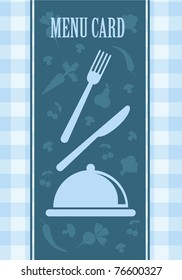 cute menu card. vector illustration
