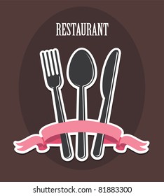 cute menu card. vector illustration