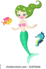 Cute mermaid