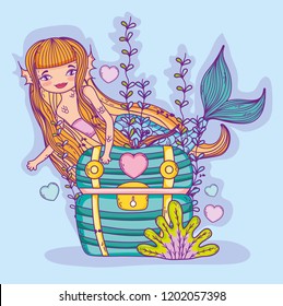 cute mermaid cartoon