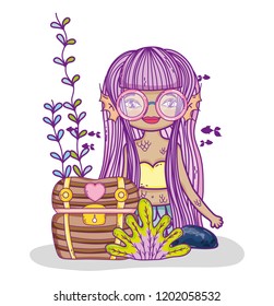 cute mermaid cartoon