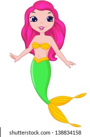 Cute Mermaid Cartoon