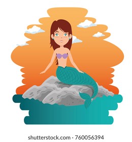 cute mermaid cartoon