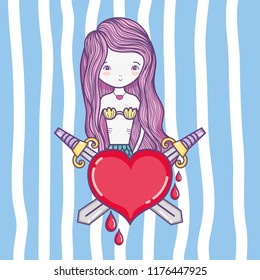 Cute mermaid cartoons