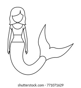 cute mermaid icon image