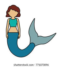 cute mermaid icon image