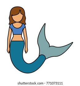 cute mermaid icon image