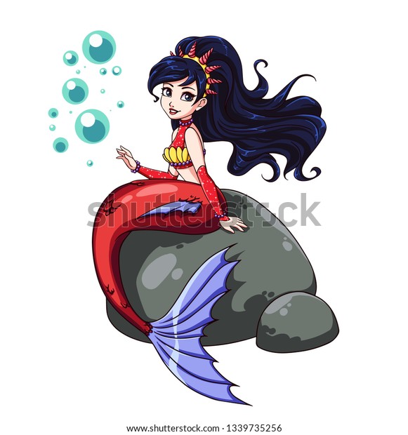 Free Free 243 Mermaid On Rock Svg SVG PNG EPS DXF File