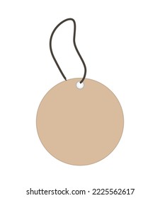 Cute merry christmas greeting tag. vector illustration.