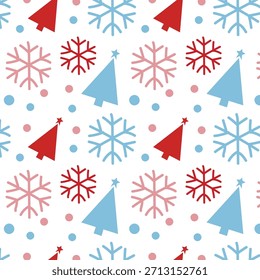 Vetor de padrão de Natal alegre bonito