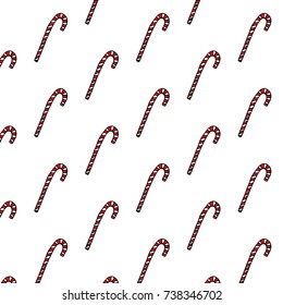 Cute Merry Christmas Seamless Pattern with Winter Holiday Symbols. Hand drawn seamless pattern. Great for postcards, t-shirts, wrapping paper