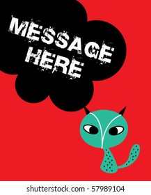 cute merry meow message
