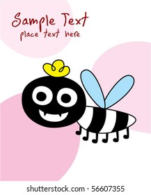 cute merry mosquito doodle