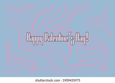 Cute message for Valentine's Day.Colorful vector pattern background design.