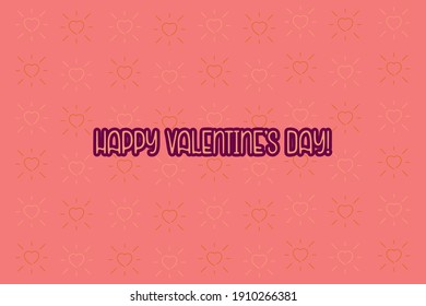 Mensaje lindo para el Día de San Valentín. Diseño colorido de fondo del patrón vectorial.