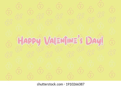 Mensaje lindo para el Día de San Valentín. Diseño colorido de fondo del patrón vectorial.