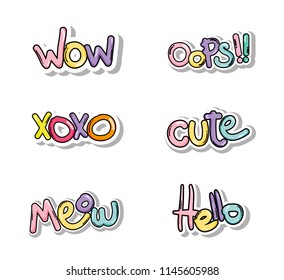Cute messages cartoons