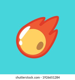 El Meteor Cuto. Ilustración de vectores aislados