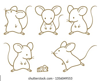 cute mice set