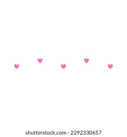 Cute mini hearts symbol vector icon valentine. Power of love and romantic. Wedding and decorating greeting cards.