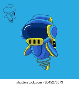 THE CUTE MINI ROBOT DESIGN FOR TSHIRT CHILDREN