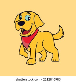 Cute Minimal Dog Vector Design