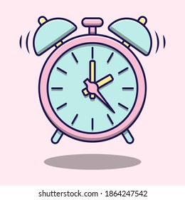 Cute Minimal Pink Alarm Clock