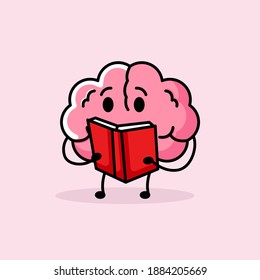 Cerebro minimalista con una pose adorable