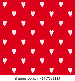 Patrón sin problemas del vector de corazón minimalista