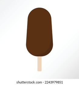 Cute minimalist ice cream vector.