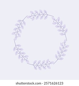 Cute minimalist simple wreath frame design