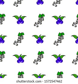 cute and minimalist two object blackcurrant and blueberry background pattern