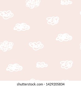 Cute modern abstract vintage pattern in scandinavian style. Pastel nursery wallpaper with simple shapes. Vector EPS and jpg image, clipart, editable isolated details.