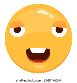 Cute modern Emoji. Joyful, sad and love emoticons. Yellow emotional faces. symbol for your design.