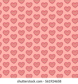 cute modern heart pattern in stiyish colors