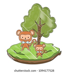 cute monkees design