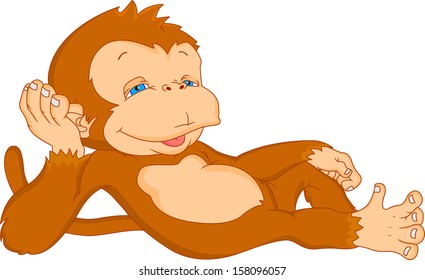 cute monkey cartoon