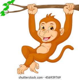 Cute monkey cartoon 