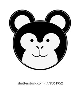 Cute monkey cartoon