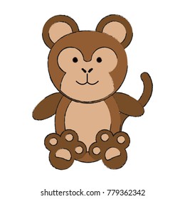 Cute monkey cartoon