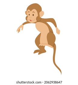 cute monkey cartoon animal. Vector image