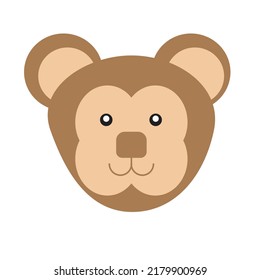 cute monkey character illustration cartoon vector animal
