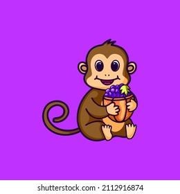 Cute Monkey Character for your business or Merchandise