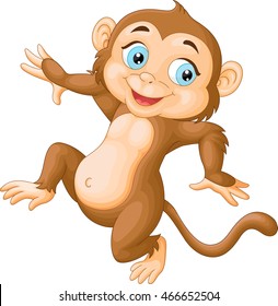Cute monkey dancing