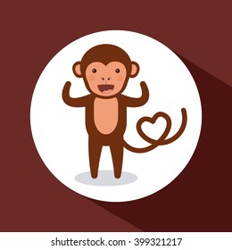 cute monkey  design 