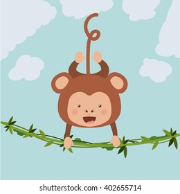 cute monkey  design