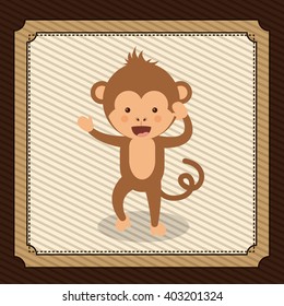 cute monkey  design 