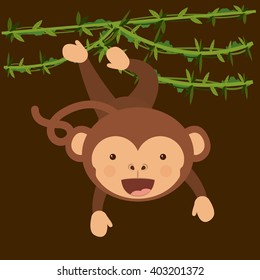 cute monkey  design 