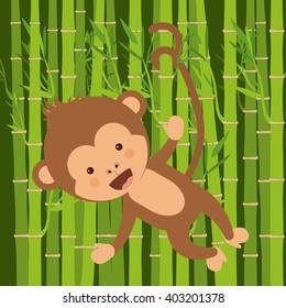 cute monkey  design 