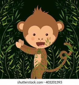 cute monkey  design 